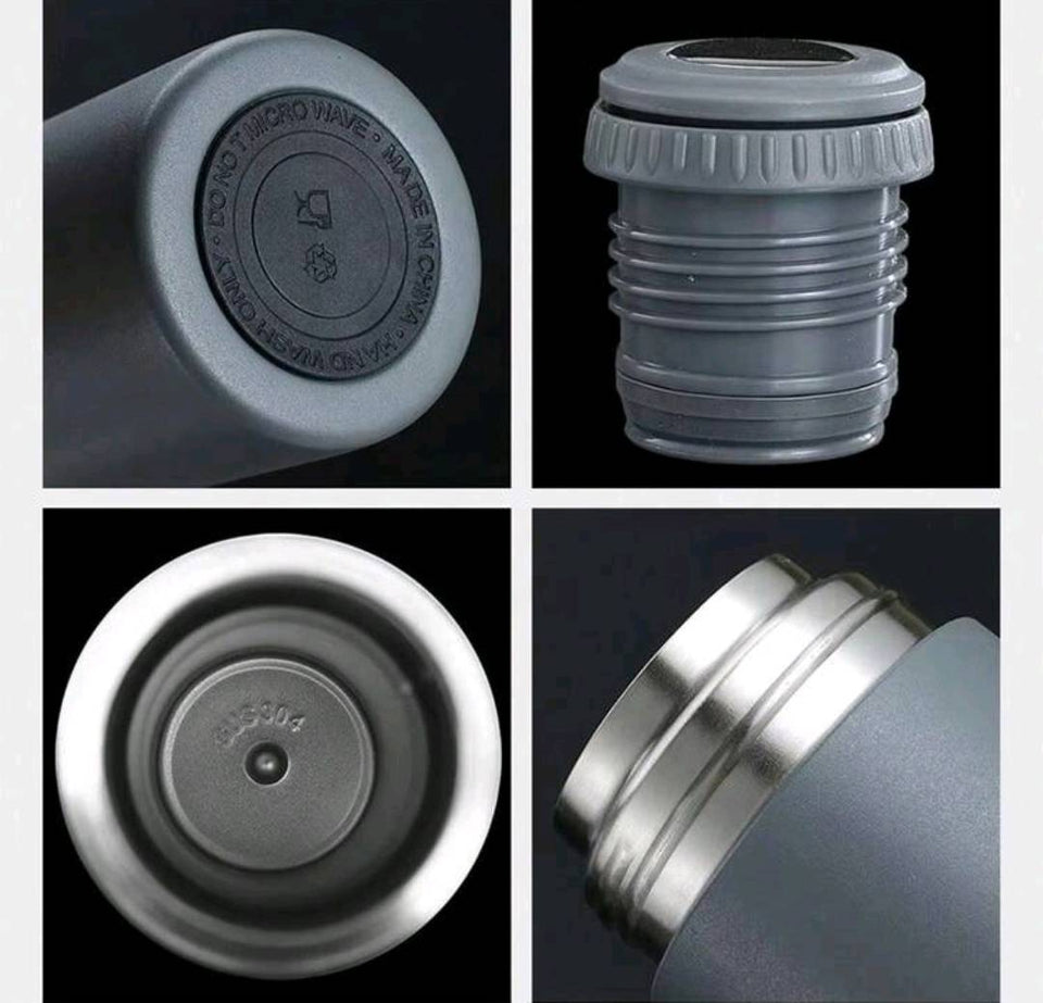 TERMO DE ACERO INOXIDABLE CON TAZAS