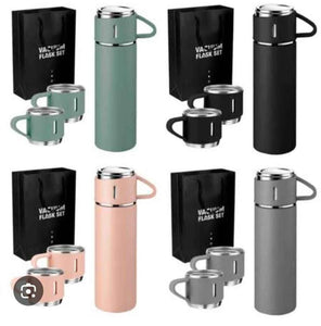 TERMO DE ACERO INOXIDABLE CON TAZAS