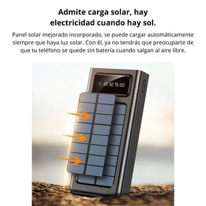 POWER BANK CON PANEL SOLAR