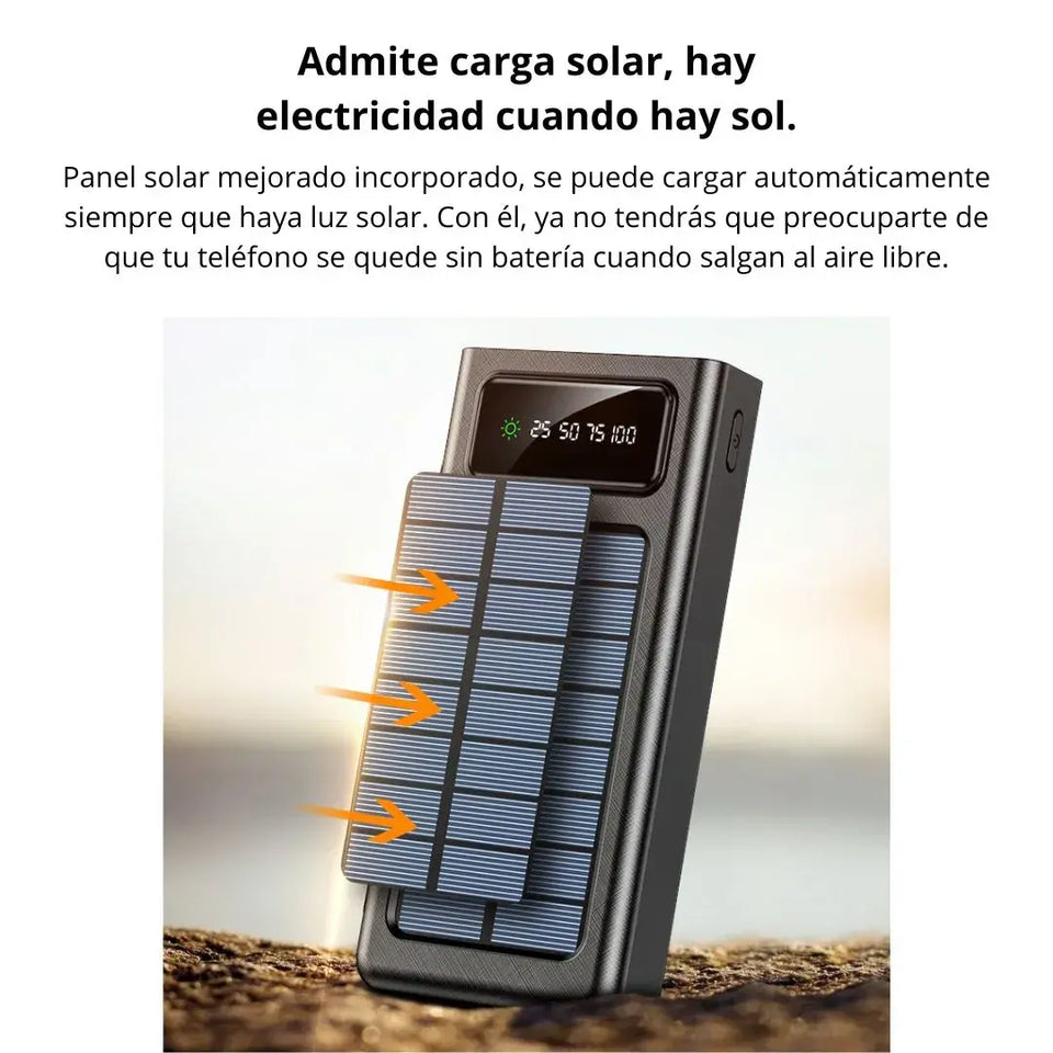 POWER BANK CON PANEL SOLAR